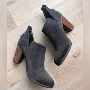 Vince Camuto Charcoal Suede Ankle Booties